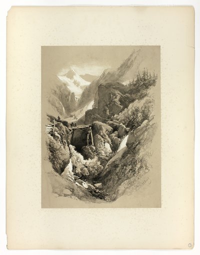 Saint Gothard, W. Wasen, Picturesque Selections tekijältä James Duffield Harding