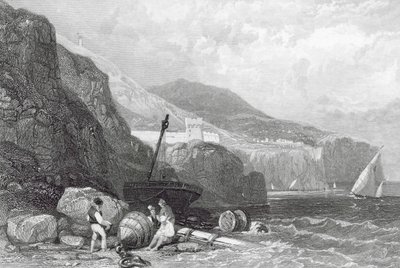 Vico, Napolinlahti, Italia (kaiverrus) tekijältä James Duffield Harding