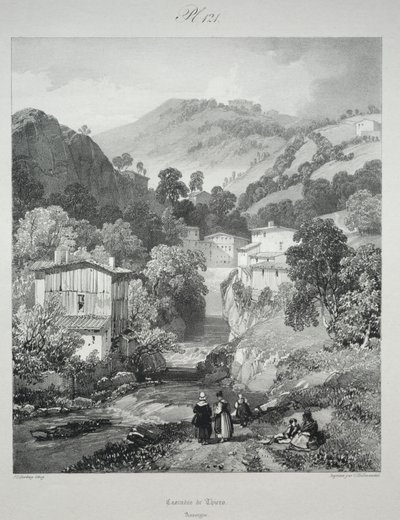 Kuvankauniita ja romanttisia matkoja muinaisessa Ranskassa. Auvergne..., 1825. tekijältä James Duffield Harding