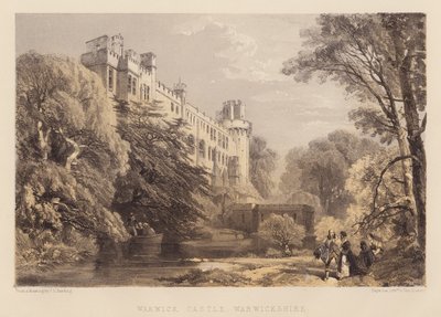 Warwickin linna, Warwickshire (akvatinta) tekijältä James Duffield Harding