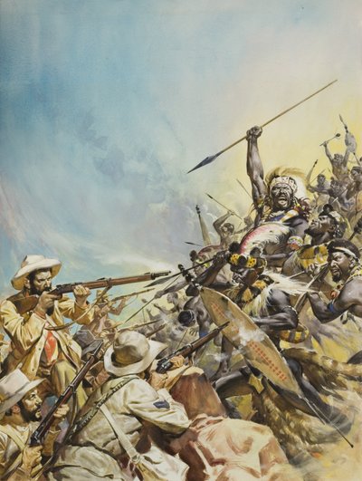 Buurit taistelevat alkuasukkaita vastaan (guassi paperille) tekijältä James Edwin McConnell