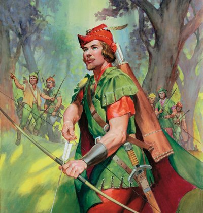 Robin Hood (guassi paperille) tekijältä James Edwin McConnell