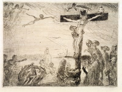 Paholaisten piinaama Kristus tekijältä James Ensor