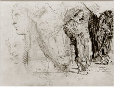 Don Quijote ja hevosen pää tekijältä James Sidney Ensor