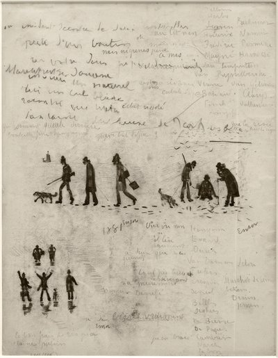 Tarina ilman sanoja (metsästäjät talvella) tekijältä James Sidney Ensor