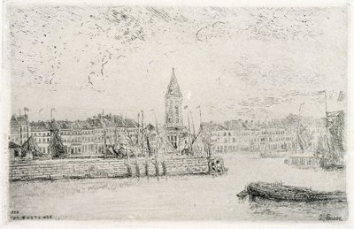 Näkymä Oostendeen itään päin tekijältä James Ensor