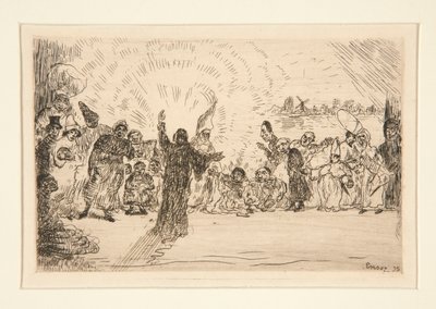 Kristus kerjäläisille (Kristus ja kerjäläiset) tekijältä James Ensor