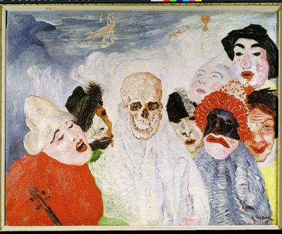 Naamarit ja kuolema tekijältä James Ensor