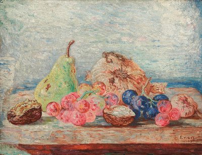 Päärynät, viinirypäleet, pähkinät; Poires, rusinat, noix tekijältä James Ensor