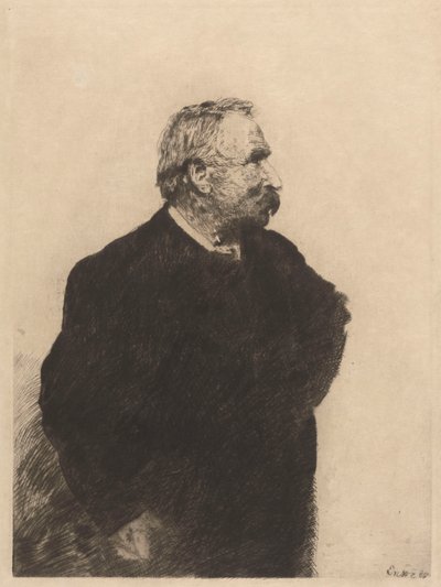 Ernest Rousseaun muotokuva tekijältä James Ensor