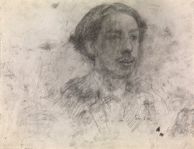 Omakuva (paperilla) tekijältä James Ensor