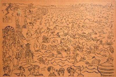 Uiminen Oostendessa tekijältä James Ensor