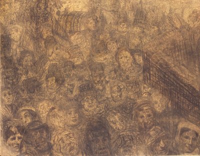 Eloisa ja säteilevä: Kristuksen tulo Jerusalemiin (conte) tekijältä James Ensor