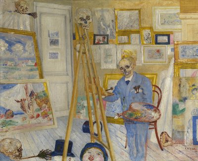 Luurankomaalaaja, 1896. tekijältä James Ensor