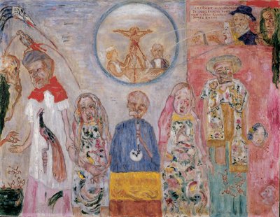 The Vile Vivisectors, c.1930 (óleo sobre tela) finlandês tekijältä James Ensor