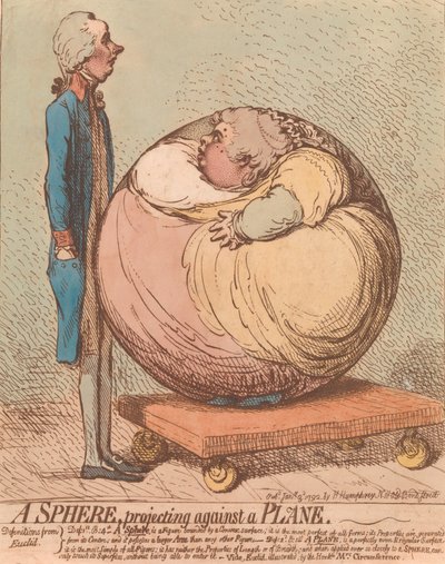 Lentokonetta vasten ulkoneva pallo, 3. tammikuuta 1792, 3. tammikuuta 1792. tekijältä James Gillray