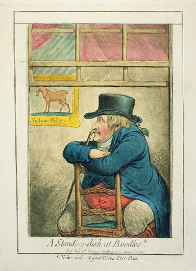 A Standing-dish at Boodles, julkaisija Hannah Humphrey, 1800 tekijältä James Gillray