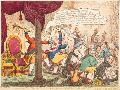 Potku leveälle pohjalle! - Eli kaikkien kykyjen vapautuminen! tekijältä James Gillray