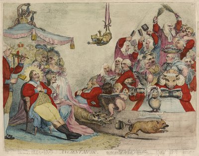 Muinainen musiikki [recto] tekijältä James Gillray