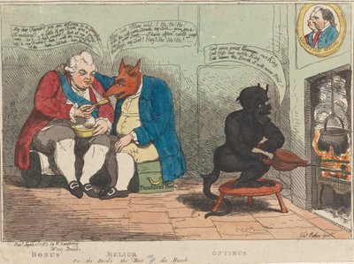 Hyvä - Parempi - Paras, eli paholainen on joukon paras tekijältä James Gillray