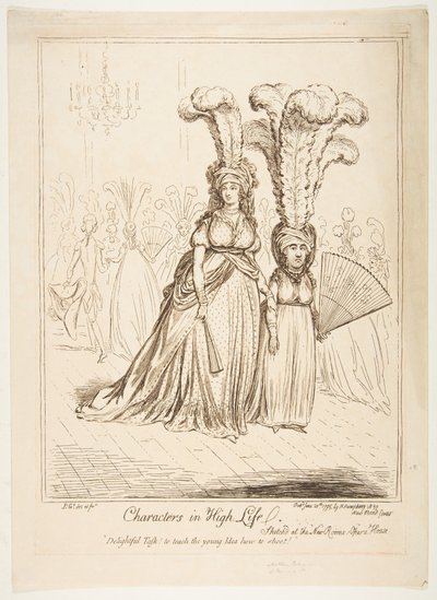 Characters in High Life, 20. kesäkuuta 1795. tekijältä James Gillray