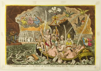 Charonin vene tekijältä James Gillray