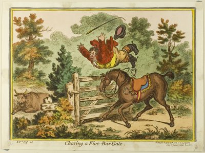 Viiden palkin portin tyhjentäminen tekijältä James Gillray