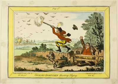 Cockney Sportsmen ampuminen lentävät tekijältä James Gillray