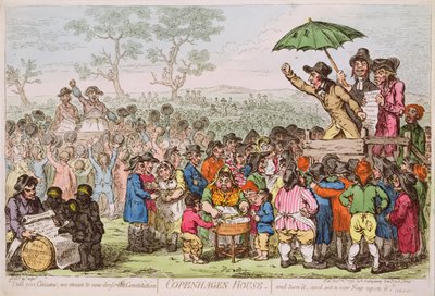 Copenhagen House -pubi. kirjoittanut H. Humphrey, 1795 (painettu) tekijältä James Gillray