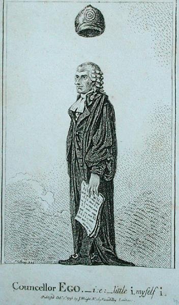 Neuvonantaja Who - i.s. little i yourself i, julkaissut J. Wright vuonna 1798 (etsaus) tekijältä James Gillray