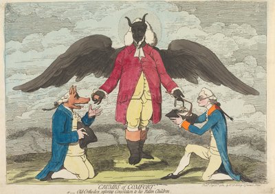 Lohdun murusia – tai – Vanha ortodoksinen kirkko palauttaa lohdun langenneille lapsilleen tekijältä James Gillray