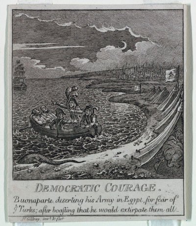 "Demokratia tai luonnos o tekijältä James Gillray