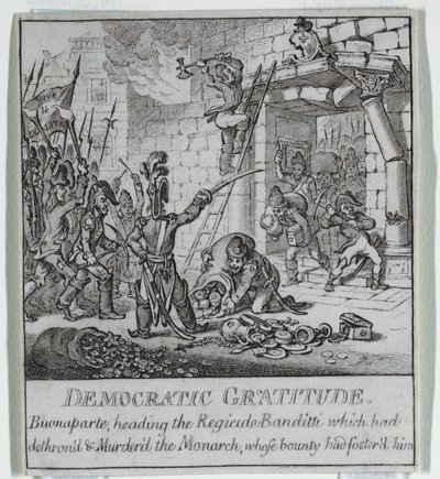 "Demokratia tai luonnos o tekijältä James Gillray
