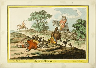 Koirat löytävät tekijältä James Gillray
