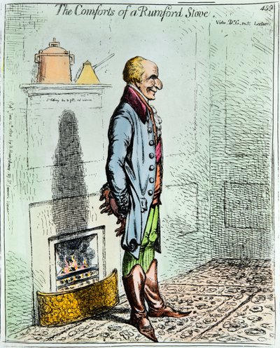 Rumfordin uunien mukavuus tekijältä James Gillray