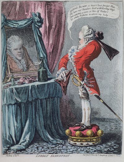 Lordly Elevation, pubi. kirjoittanut Hannah Humphrey, 1802 tekijältä James Gillray