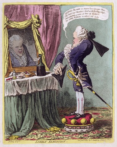 Lordly Elevation, pubi. kirjoittanut Hannah Humphrey, 1802 tekijältä James Gillray