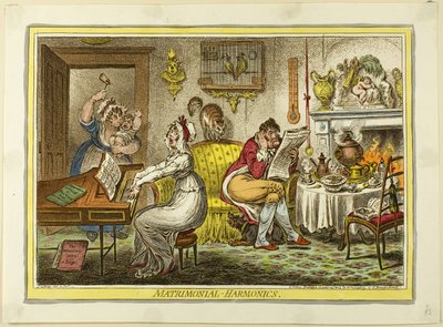 Matrimonial-Harmonics tekijältä James Gillray
