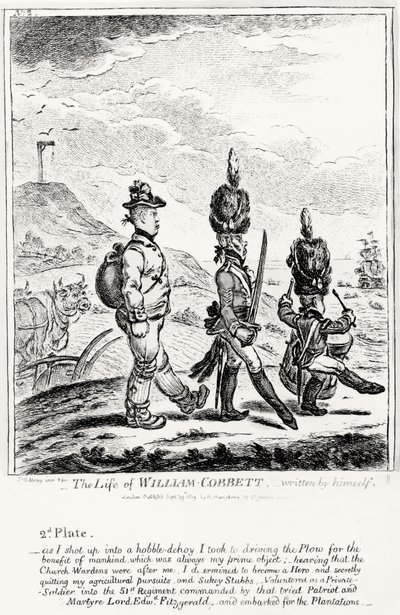 Huonekalut ja erilaiset esineet 1100- ja 1300-luvuilta tekijältä James Gillray