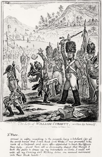 Huonekalut ja erilaiset esineet 1100- ja 1300-luvuilta tekijältä James Gillray