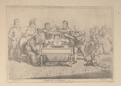 Osissa soittaminen tekijältä James Gillray