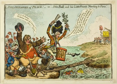 Rauhan esivalmistelut tekijältä James Gillray