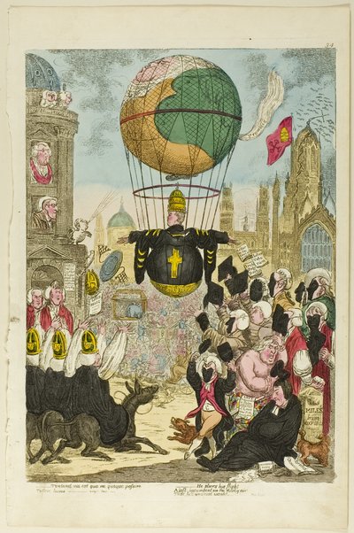 Tentand via est qua me quoque possim tollere humo tekijältä James Gillray