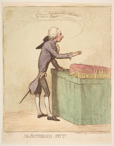 The Bottomless-Pitt, 16. maaliskuuta 1792. tekijältä James Gillray