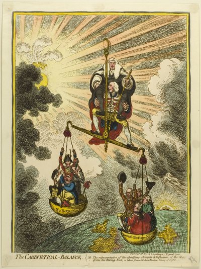 Kabinettitase tekijältä James Gillray