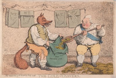 Cole-Heavers, pubi. 1783 (käsinvärinen kaiverrus) tekijältä James Gillray