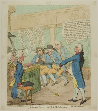 Tikarin kohtaus tekijältä James Gillray