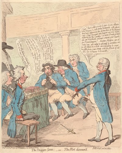 Tikarikohtaus: - eli - Paljastunut salajuoni tekijältä James Gillray