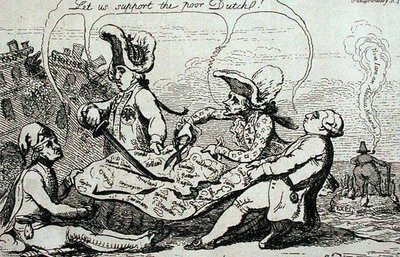 The Dutch Divisions, julkaisija S.W. Fores vuonna 1787 (etsaus) tekijältä James Gillray