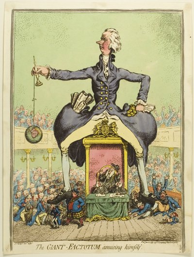 Giant Factotum huvittaa itseään tekijältä James Gillray